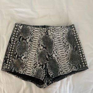 Snakeskin shorts